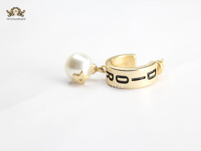 Alphabet C&D Pearl Arc Hoops