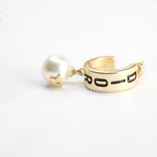 Alphabet C&D Pearl Arc Hoops