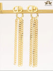 Alphabet CD link chain tassels