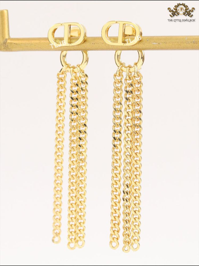 Alphabet CD link chain tassels
