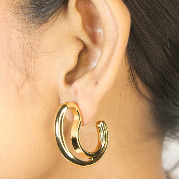 Alphabet BV Gold earrings