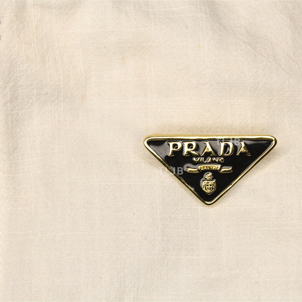 Alphabet P Black enamel Brooch