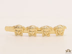 Medusa Motif Gold-Plated Hair Pin