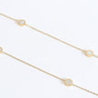 Alphabet BVL Golden chain necklace with MOP roman numeral discs