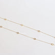 Alphabet BVL Golden chain necklace with MOP roman numeral discs