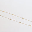 Alphabet BVL Golden chain necklace with MOP roman numeral discs