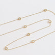 Alphabet BVL Golden chain necklace with MOP roman numeral discs