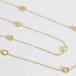 Alphabet BVL Golden chain necklace with MOP roman numeral discs