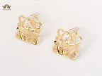 Alphabet LW studs with CZ