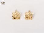 Alphabet LW studs with CZ