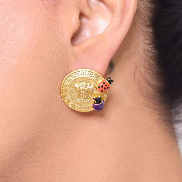 Medusa garden gold studs