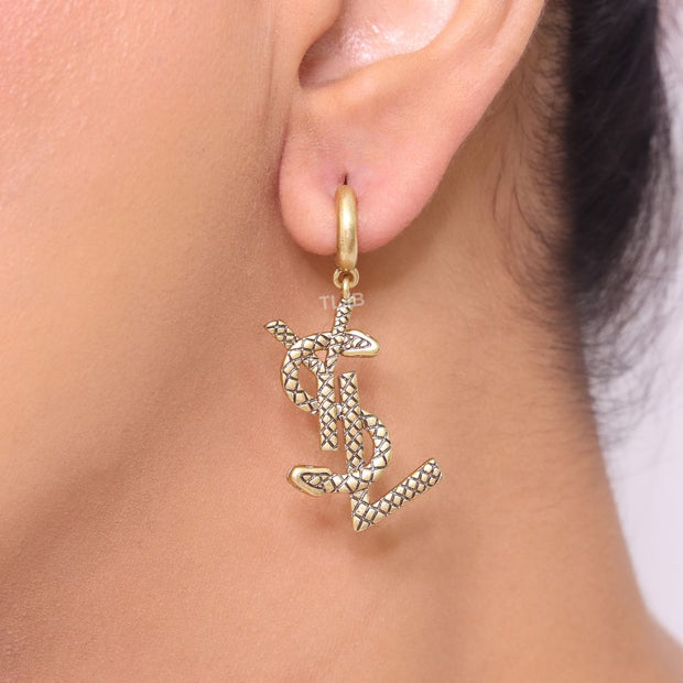 Alphabet Y antique dangles