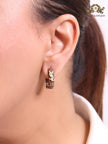 Alphabet Y brown enamel hoops