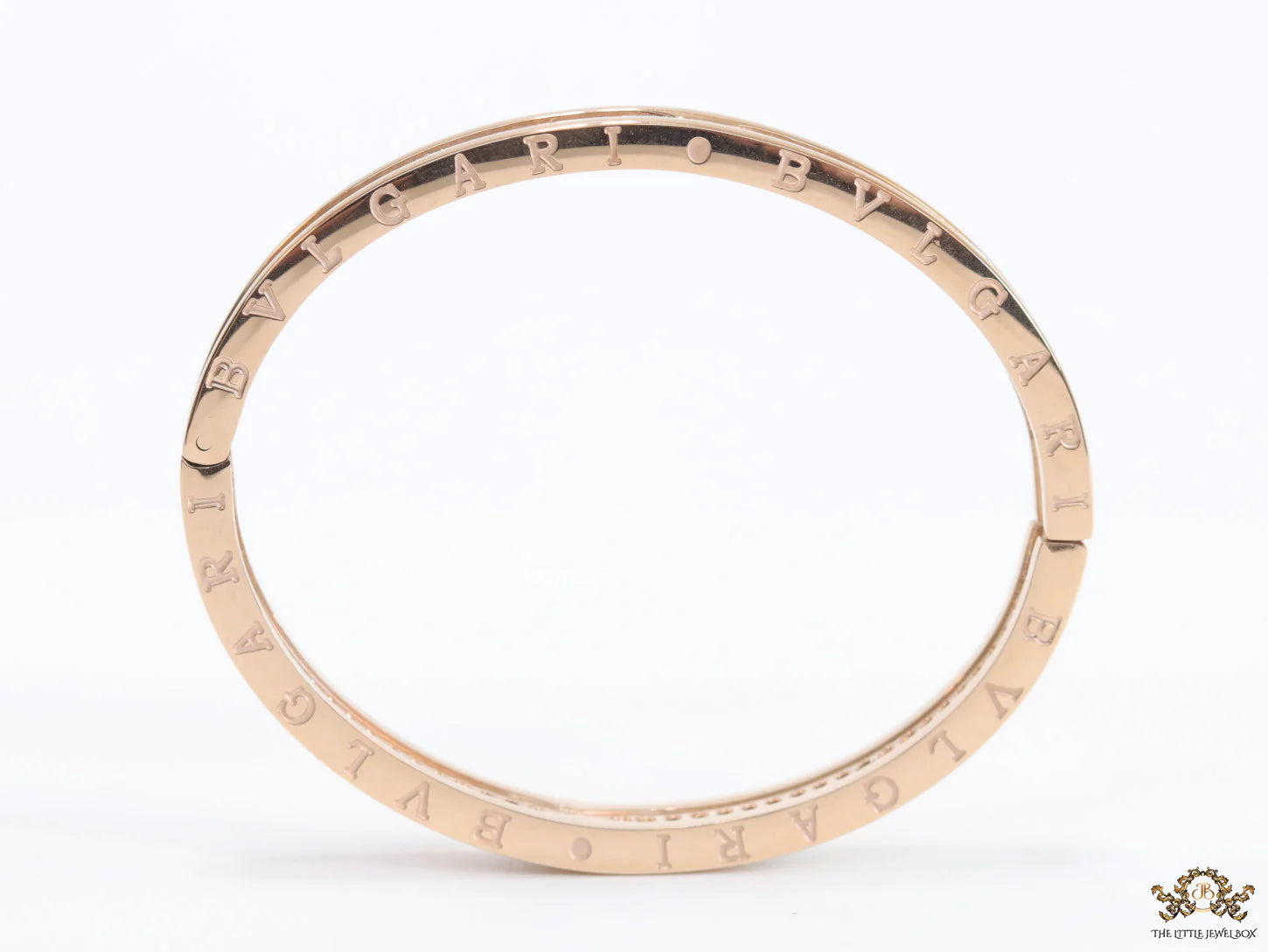 Rose gold plated bracelet with cz line
