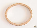 Rose gold plated bracelet with cz line