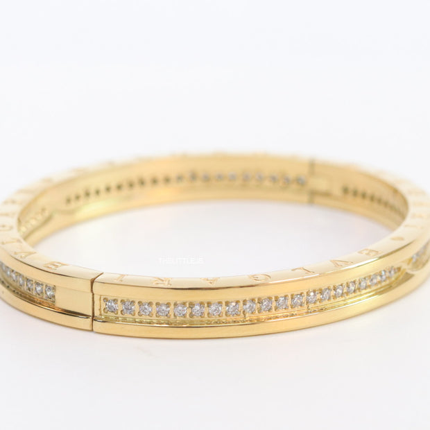 Gold plated bracelet with cz line