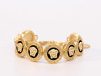 Black & gold medusa bracelet