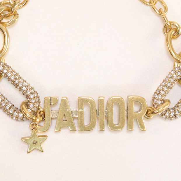 Gold plated cz link chain bracelet with alphabets