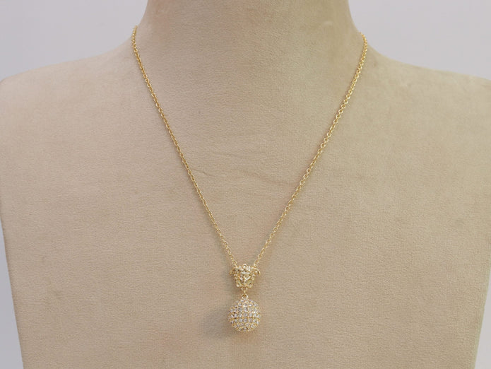 Cz medusa ball pendant