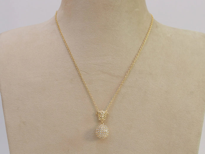 Cz medusa ball pendant