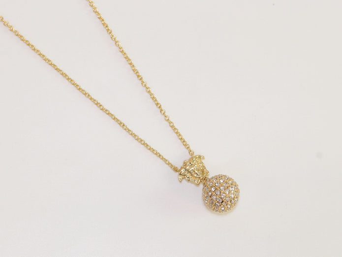 Cz medusa ball pendant