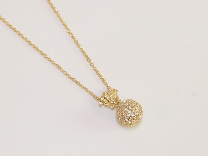 Cz medusa ball pendant