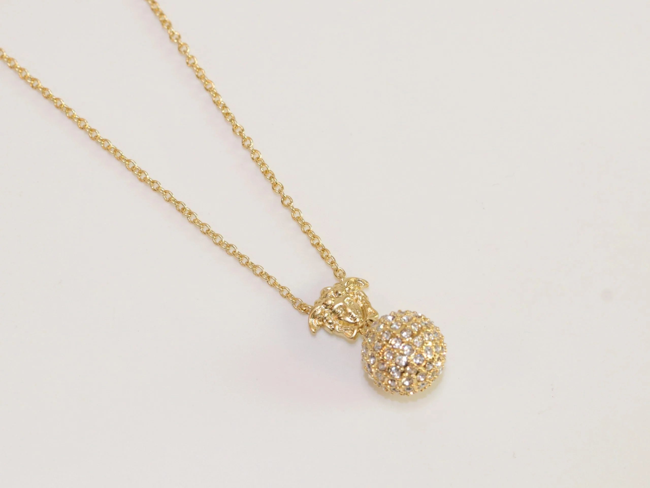 Cz medusa ball pendant