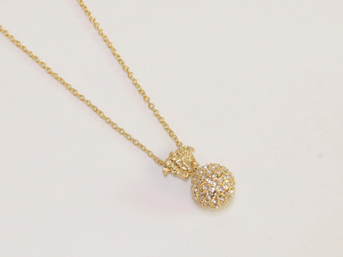 Cz medusa ball pendant