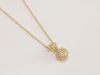 Cz medusa ball pendant
