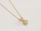 Cz medusa ball pendant