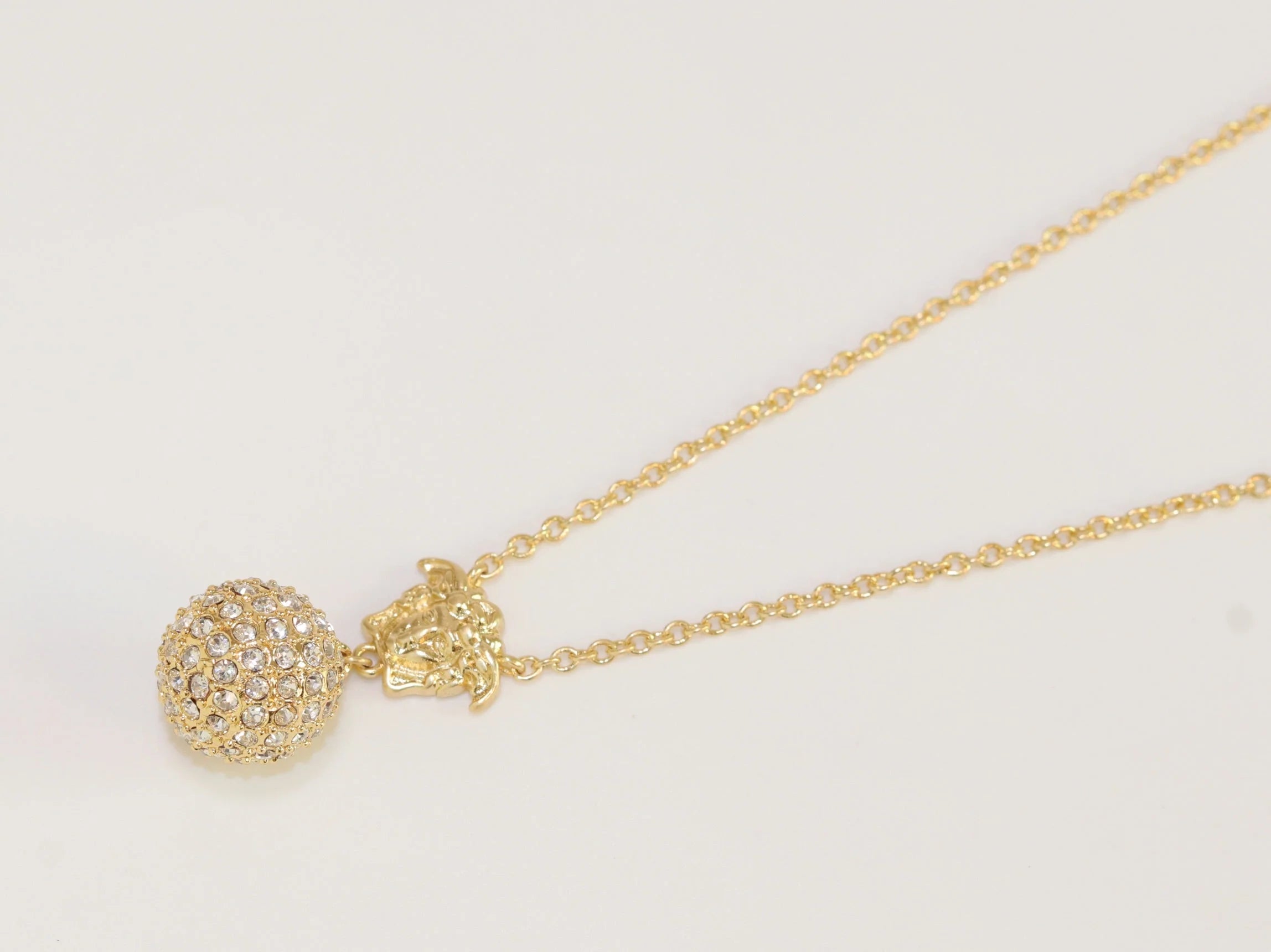 Cz medusa ball pendant