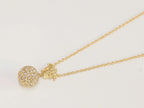 Cz medusa ball pendant
