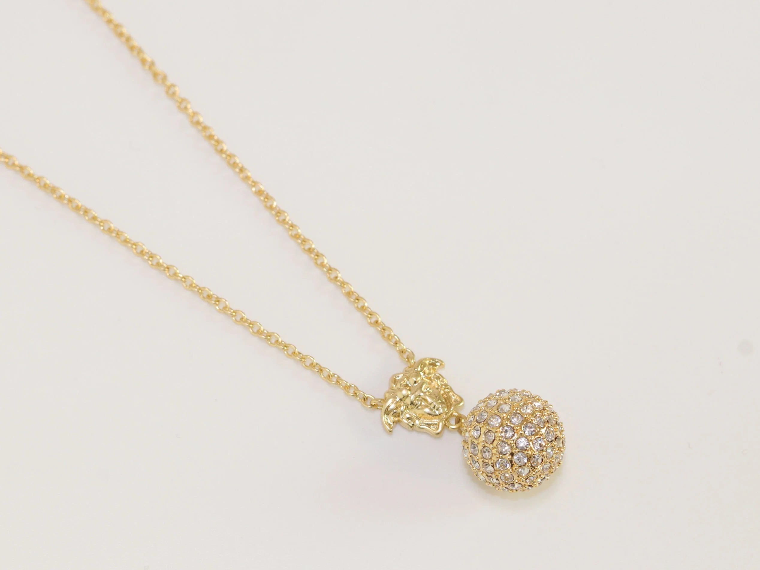 Cz medusa ball pendant