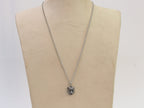 Oxidised silver panther pendant