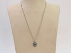 Oxidised silver panther pendant