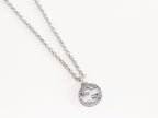Double G Pendant in silver chain