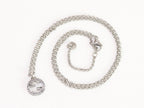 Double G Pendant in silver chain