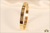 Women's Gold Plated love bracelet with screws