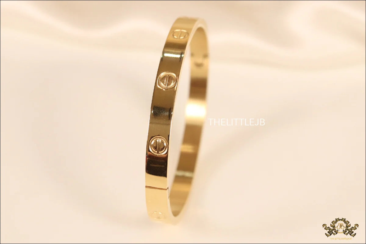 Women's Gold Plated love bracelet with screws