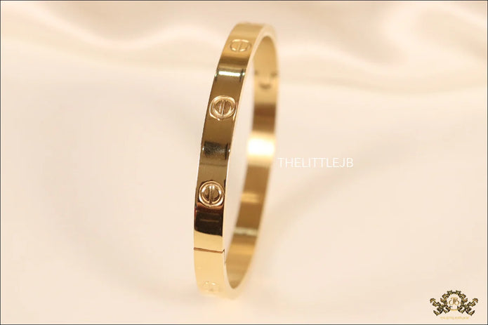 Women's Gold Plated love bracelet with screws