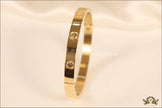Women's Gold Plated love bracelet with screws