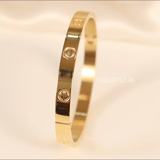 Women's Gold Plated love bracelet with screws