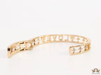 Gold plated cz LOVE bracelet