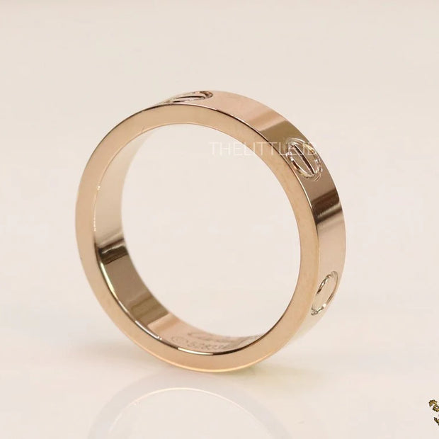 4.5mm rose gold plated band with screws