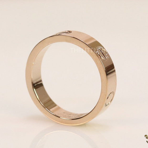 4.5mm rose gold plated band with screws