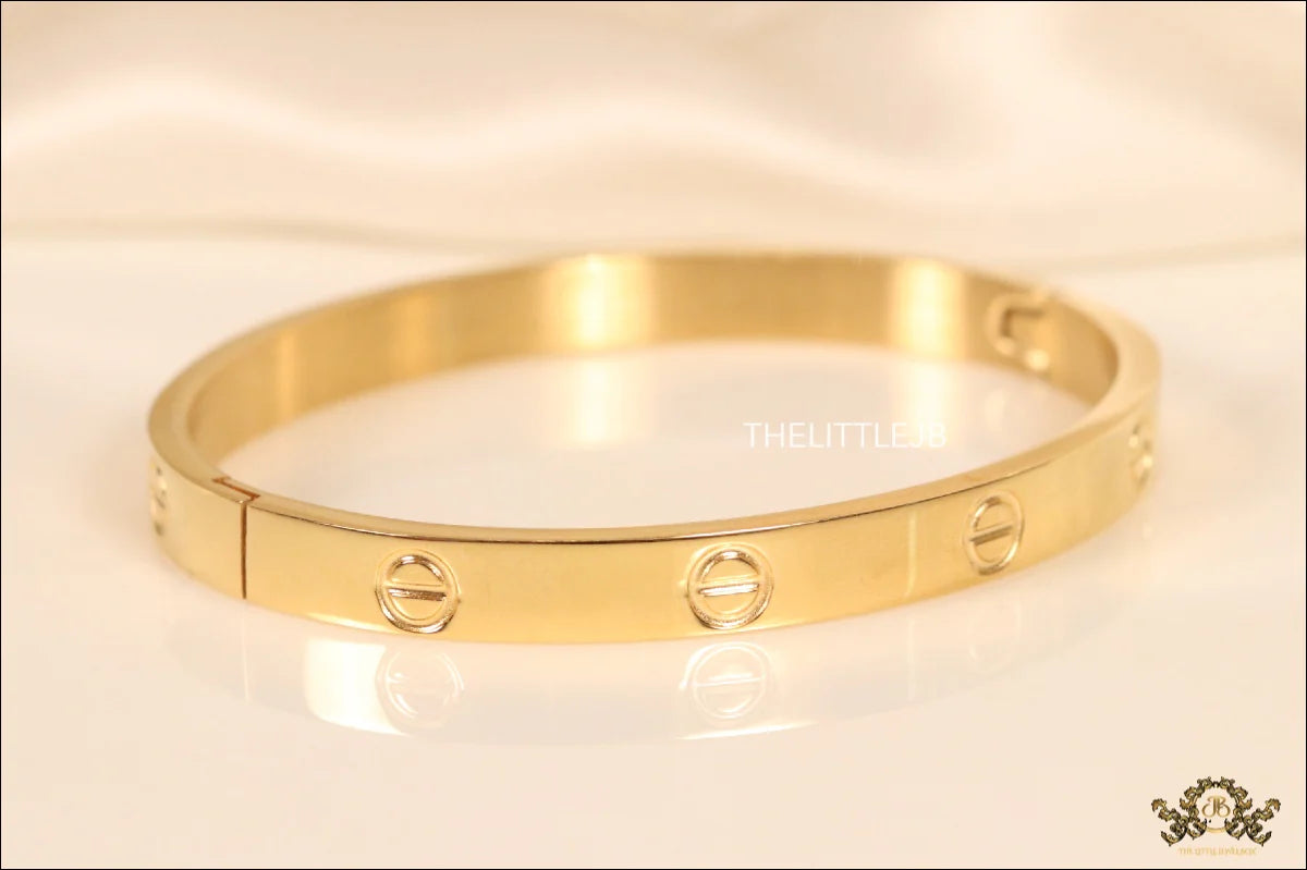 Women's Gold Plated love bracelet with screws
