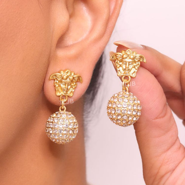 Medusa and cz ball dangles