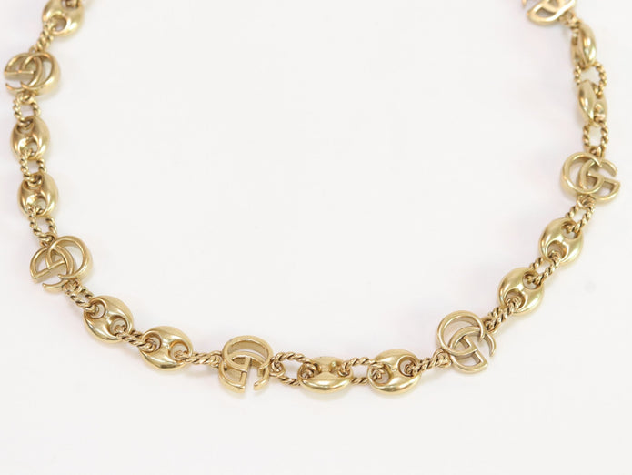 Double G gold plated chain