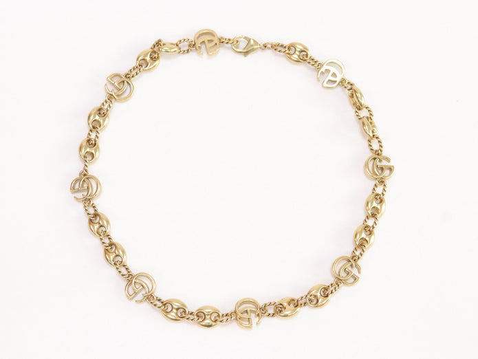 Double G gold plated chain