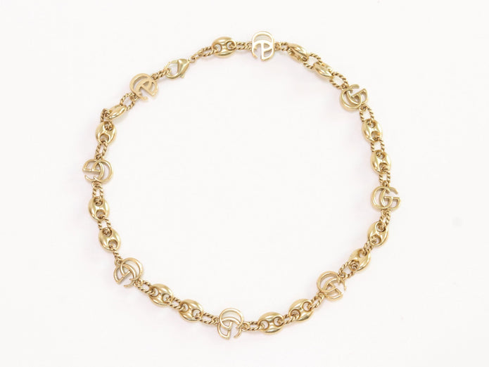 Double G gold plated chain